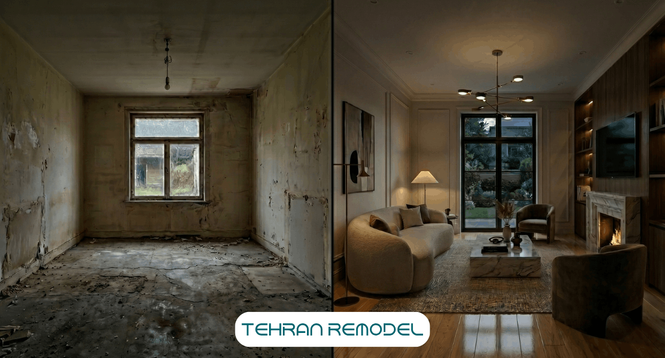 بازسازی آپارتمان لوکس جردن