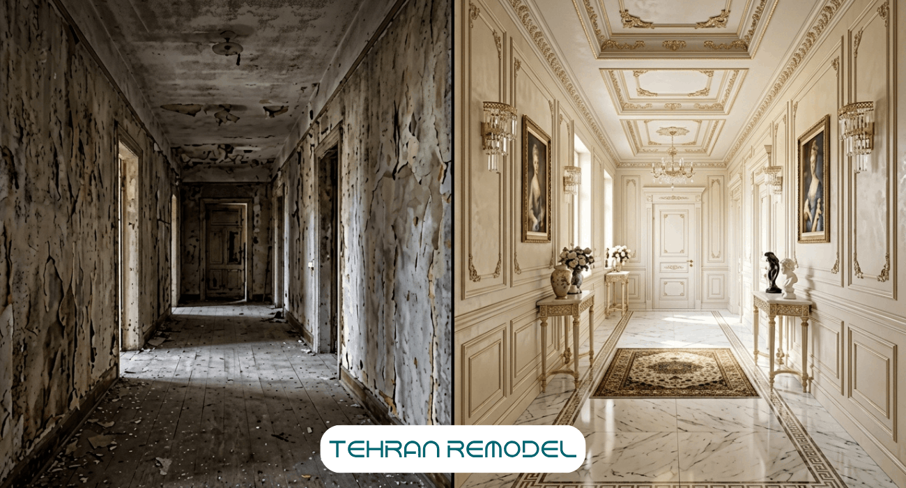 بازسازی خانه در یوسف آباد