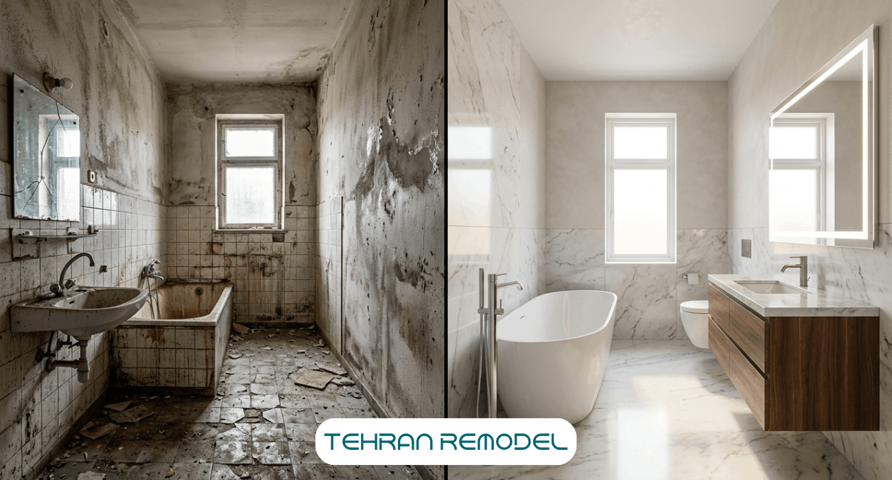 بازسازی آپارتمان در یوسف آباد