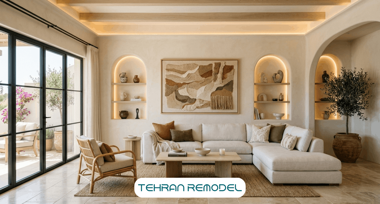 اصول و ویژگی های اصلی دکوراسیون داخلی مدیترانه ای